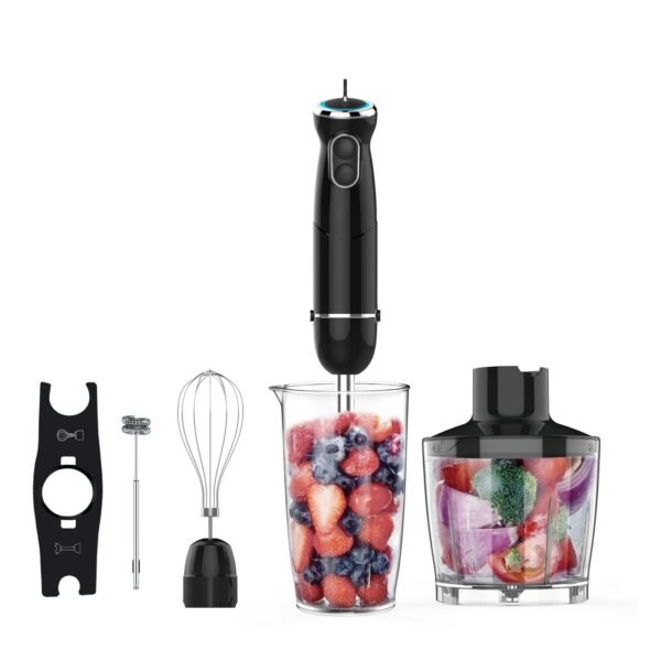 H4eae370fc46244d58f94fdf63e58a921w.jpg Handheld Hand Blender 1000W Immersion Blender Mixer with Attachments: Stainless Steel Blade With 6 in 1 Hand Blender