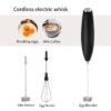 Hf12b17bf4c054e3495deb298c18ad8bbW.jpg Compact 2-in-1 Handheld Milk Frother Egg Whisk Portable Battery-Powered Mini Blender With Stainless Steel Stand for Coffee