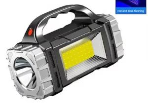 Outdoor Solar LED Flashlight COB Side Light USB Rechargeable Waterproof