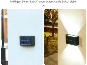 LED Solar Wall Light Outdoor Garden Yard Patio Pathway Fence Waterproof