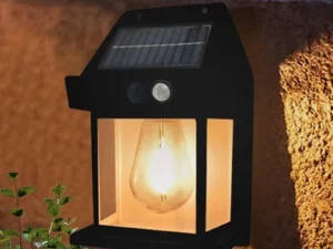 Solar Tungsten Wall Light 3 Modes Motion Sensor Waterproof Outdoor Garden