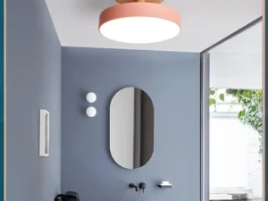 Modern Nordic LED Ceiling Light with Wooden Design for Bedroom Study Balcony
