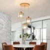 Modern Round LED Crystal Chandelier Living Room Bedroom Dining Room