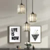 Modern Round LED Crystal Chandelier Living Room Bedroom Dining Room