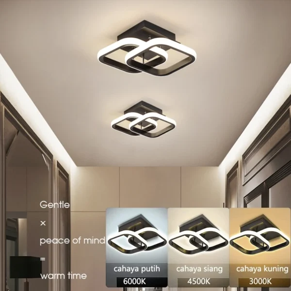 Nordic Modern Simple LED Ceiling Light Bedroom Corridor Aisle
