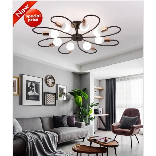 Modern Nordic Originality LED Ceiling Light Living Room Bedroom Dining Room