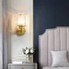 Modern Crystal LED Wall Lamp Living Room Bedroom Bedside Aisle Light