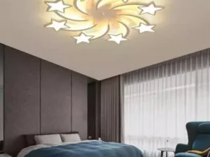 Modern Nordic Flower Leaf LED Pendant Light Bedroom Living Room Decorative
