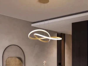Modern Circular LED Pendant Light Dining Room Living Room Bedroom