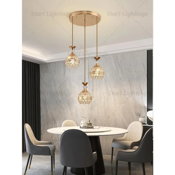 Nordic Circular Pendant Light Dining Room Living Room Staircase Bedroom