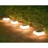Solar LED Gate Post Ambient Light Garden Yard Balcony Fence Waterproof
