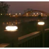 Solar LED Gate Post Ambient Light Garden Yard Balcony Fence Waterproof