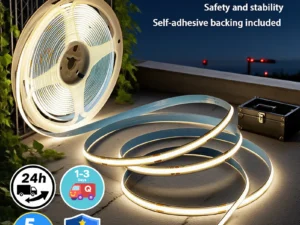 DC24V COB LED Strip Light 5M 10M 360LED Flexible High Density Backlight