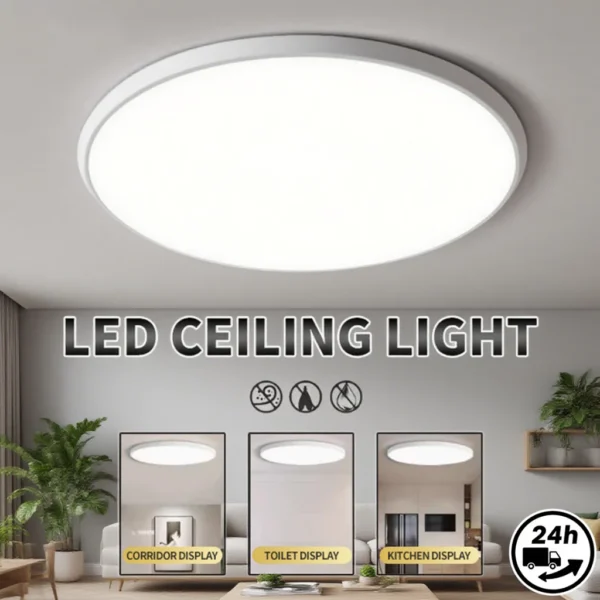 LED Ceiling Light 18W 24W 36W Round Cool White Living Room Bedroom