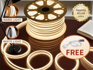 LED Strip Light Side Emitting Flexible Bendable with Free Plug