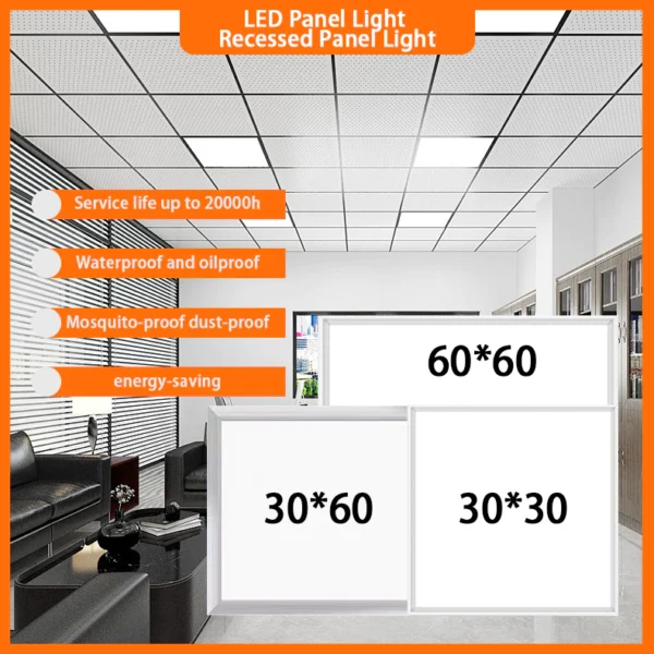 LED Panel Light 30x30cm 30x60cm 60x60cm Ultra Bright Energy Saving