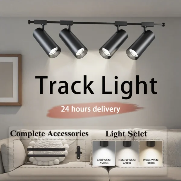 COB LED Track Light Super Bright Spotlight for Home Showroom Furniture
