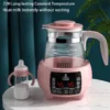 Thermostatic Milk Warmer Glass Kettle Hot Water & Milk Heater