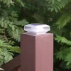 Solar LED Gate Post Ambient Light Garden Yard Balcony Fence Waterproof