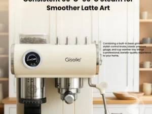 Giselle 20Bar Professional Espresso Coffee Maker with Built in Grinder KEA0391LB