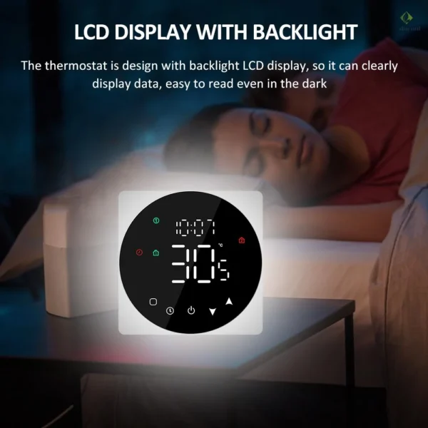 16A Smart LCD Touchscreen Thermostat Weekly Programmable Energy Saving